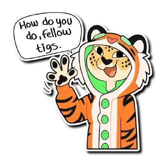 👋 emoji Tiger 2 Telegram sticker 24 of 51