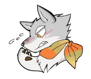 🥰 emoji Gray wolf Telegram sticker 10 of 40