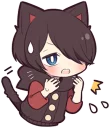 😧 emoji Black Kitten (4) Telegram sticker 18 of 84
