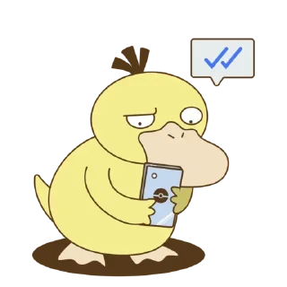✅ emoji Psyduck Telegram sticker 7 of 16