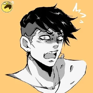 😱 emoji Kishibe Rohan - @Nagitokomamaru Telegram sticker 17 of 84