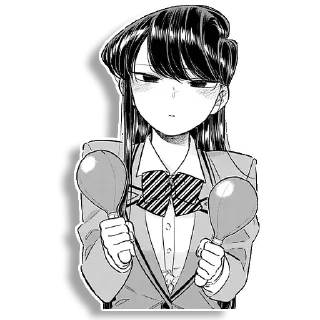 😶 emoji Komi-san Telegram sticker 10 of 30