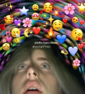 🥑 emoji Billie Eilish ✫ @WeCanTPWK Telegram sticker 13 of 77