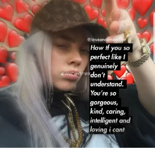 🥑 emoji Billie Eilish ✫ @WeCanTPWK Telegram sticker 8 of 77