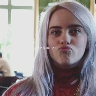 🥑 emoji Billie Eilish ✫ @WeCanTPWK Telegram sticker 10 of 77