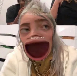 🥑 emoji Billie Eilish ✫ @WeCanTPWK Telegram sticker 5 of 77