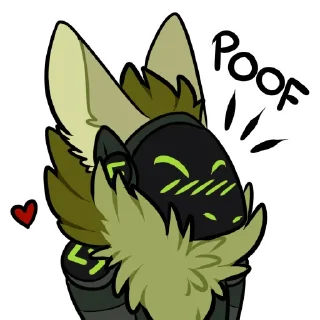 🗯 emoji Viridian Protogen Telegram sticker 20 of 27