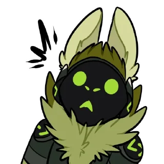 ‼️ emoji Viridian Protogen Telegram sticker 22 of 27