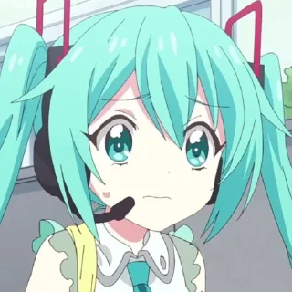 😥 emoji Hatsune Miku Telegram sticker 9 of 31