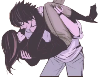 👫 emoji L Lawliet - @Blue_Rose_Sword Telegram sticker 16 of 30