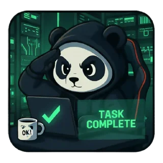 Sticker from Panda Hacker
