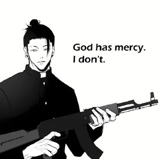 ⚫️ emoji Geto Suguru | @Toji_sama Telegram sticker 9 of 120