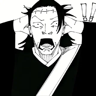 ⚫️ emoji Geto Suguru | @Toji_sama Telegram sticker 6 of 120