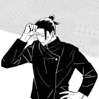 ⚫️ emoji Geto Suguru | @Toji_sama Telegram sticker 20 of 120