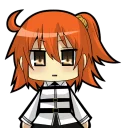 😐 emoji FGO derp Telegram sticker 16 of 89