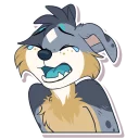 😥 emoji Mokie Mutt Telegram sticker 9 of 31