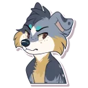 😠 emoji Mokie Mutt Telegram sticker 6 of 31