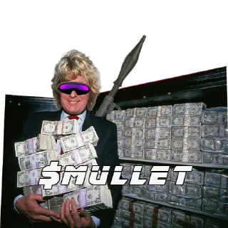 ⚠️ emoji $MULLET MONEY MISSION Telegram sticker 7 of 26