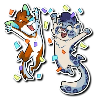 🎊 emoji Dusky & Dee Telegram sticker 10 of 36