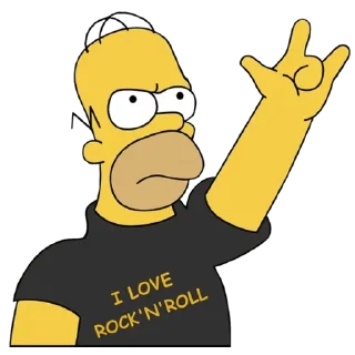 🤘 emoji THE SIMPSON Telegram sticker 11 of 43
