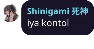 👨‍🦼 emoji Shinigami 死神 Pack Telegram sticker 12 of 15