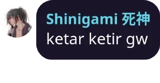 😄 emoji Shinigami 死神 Pack Telegram sticker 11 of 15