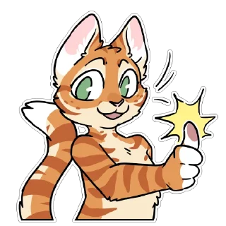 👍 emoji Orange Cat by maimface Telegram sticker 7 of 65