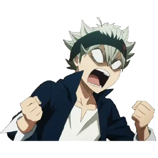 😆 emoji Black Clover Telegram sticker 8 of 27