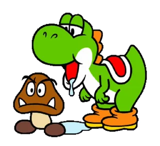 🤤 emoji SUPER MARIO BROS: @StickersNic Telegram sticker 7 of 21