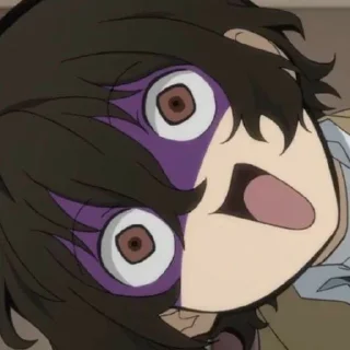 😳 emoji ⌗ 太宰治 ⋆ @haickyuu Telegram sticker 18 of 29