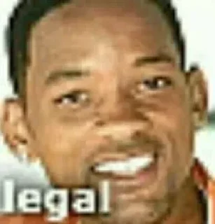 😃 emoji Will Smith | @CentralStickers Telegram sticker 7 of 66