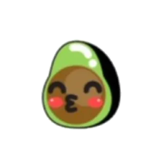 😚 emoji To avocado, or not to guacamole, that is the question. Telegram sticker 18 of 18