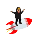 🚀 emoji Satoshi ST bets Telegram sticker 5 of 12