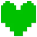 💚 emoji Undertale Telegram sticker 8 of 11