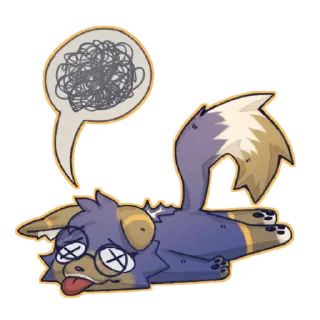 😵 emoji Mass Rain Telegram sticker 18 of 45