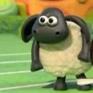 😐 emoji Baby Sheep🐑 @yourstickerschnl Telegram sticker 18 of 37