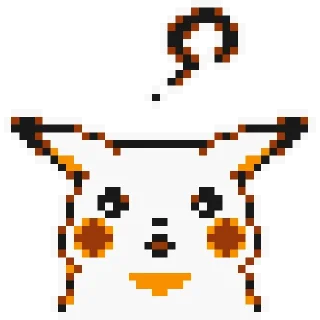 ❓ emoji Pikachu sprites Telegram sticker 14 of 28