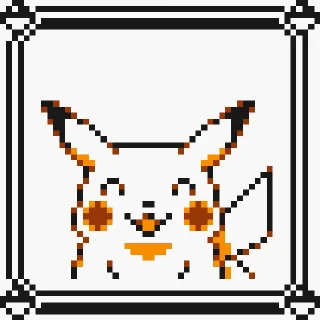 😄 emoji Pikachu Sprites Animated Telegram sticker 12 of 26