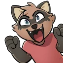 😁 emoji Radicoon! Telegram sticker 24 of 31