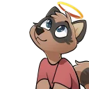 😇 emoji Radicoon! Telegram sticker 17 of 31