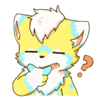 ❓ emoji 雷狼狼 Telegram sticker 16 of 16