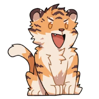 😃 emoji Kumal 库玛虎 Telegram sticker 9 of 15