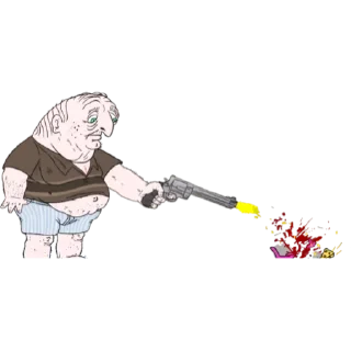 🔫 emoji Smiling Friends Telegram sticker 13 of 67