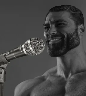 🎤 emoji Gigachad Telegram sticker 11 of 75