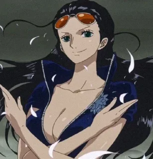 💐 emoji Nico Robin [by :@PlacestickersEdit] Telegram sticker 6 of 18