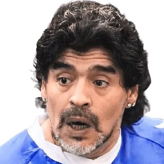 😧 emoji Maradona Telegram sticker 15 of 17