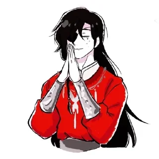 🙏 emoji Hua Cheng @YaoiAnimesBR Telegram sticker 18 of 51