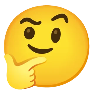 🙂 emoji 🤔 Thinking @gboardpecks 🤔 Telegram sticker 19 of 120