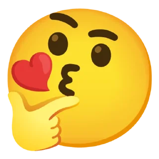 😘 emoji 🤔 Thinking @gboardpecks 🤔 Telegram sticker 12 of 120