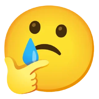 🥲 emoji 🤔 Thinking @gboardpecks 🤔 Telegram sticker 20 of 120
